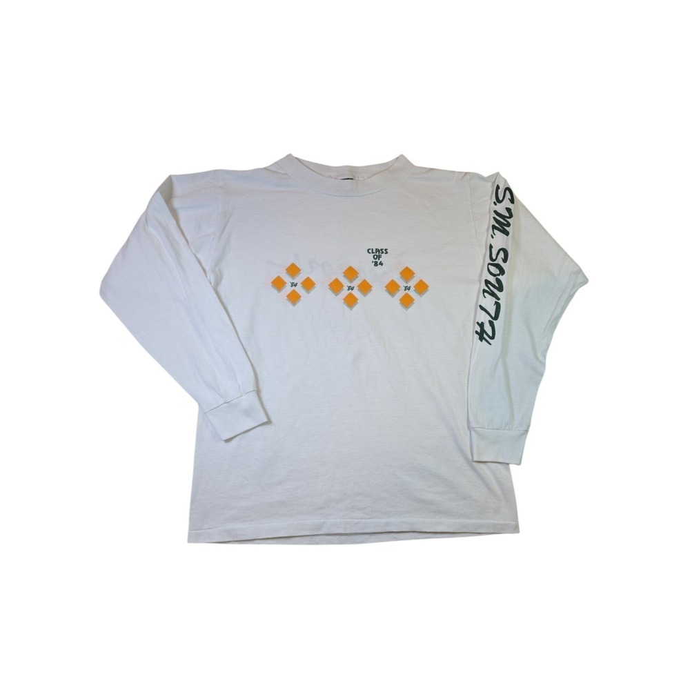 Vintage 1984 Shawnee Mission South Seniors Long Sleeve T Shirt Single Stitch L